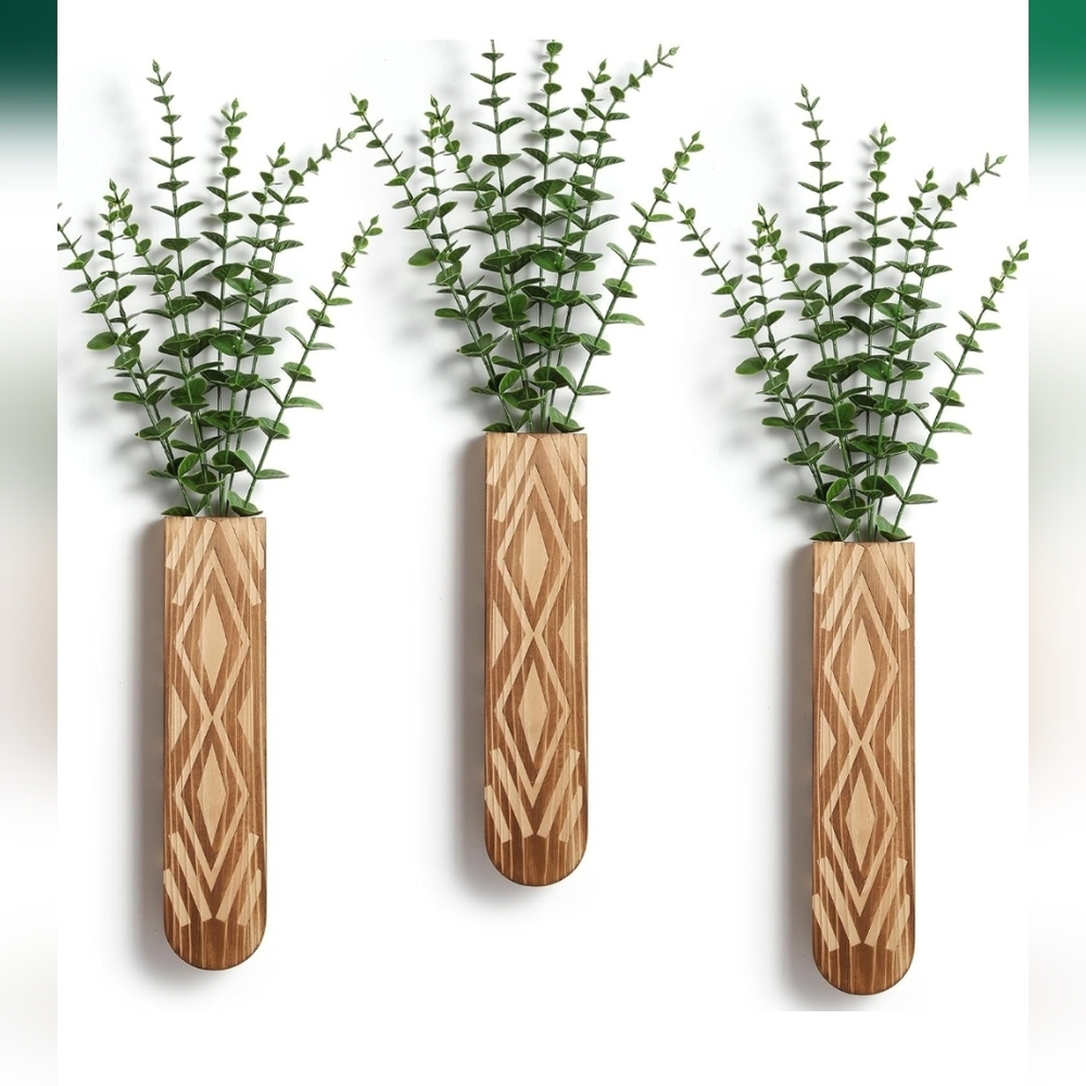 WEWEOW 3pk Wall Decor Planters/VaseS NIB